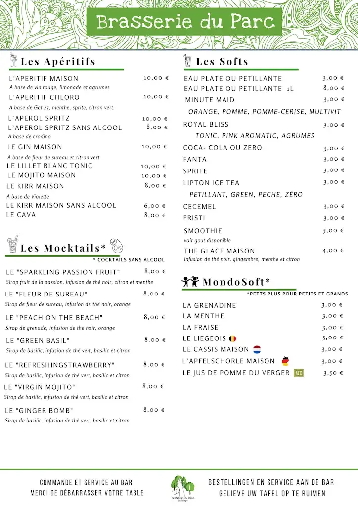 Menü_La Brasserie du Parc_Manhay_Bild_4