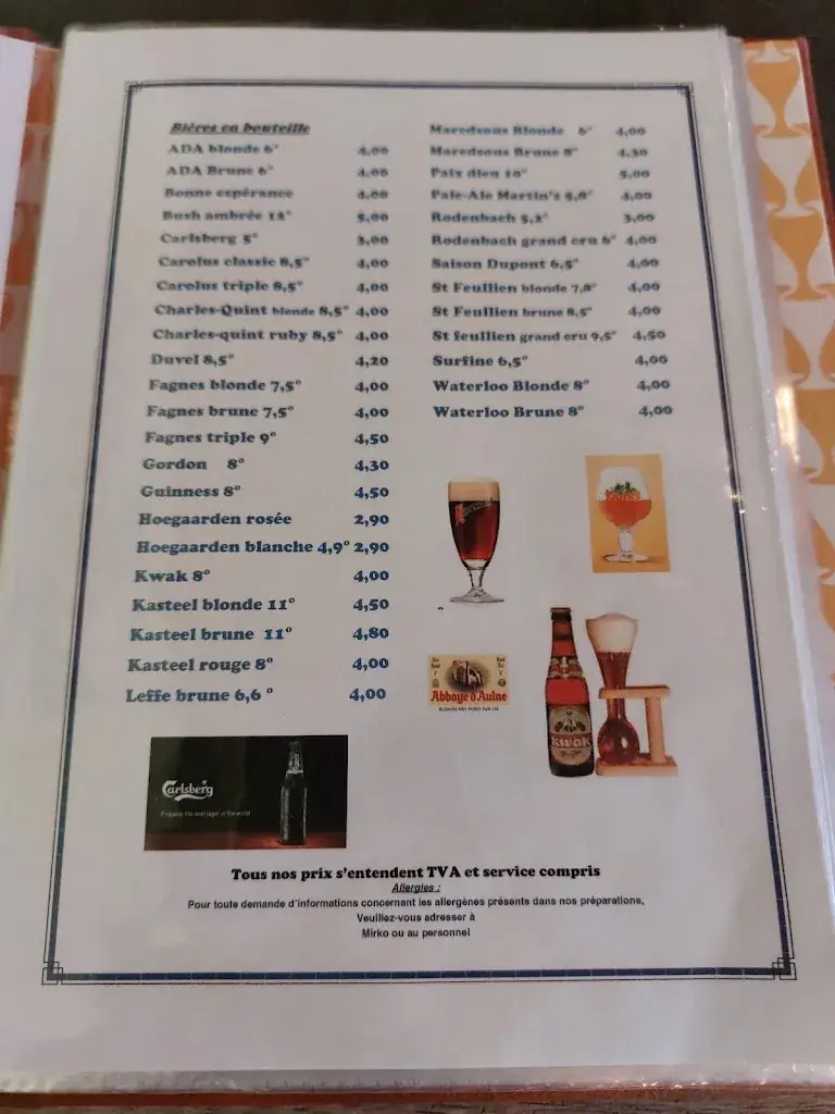 Menu_l'Etang Bleu_Lobbes_image_2