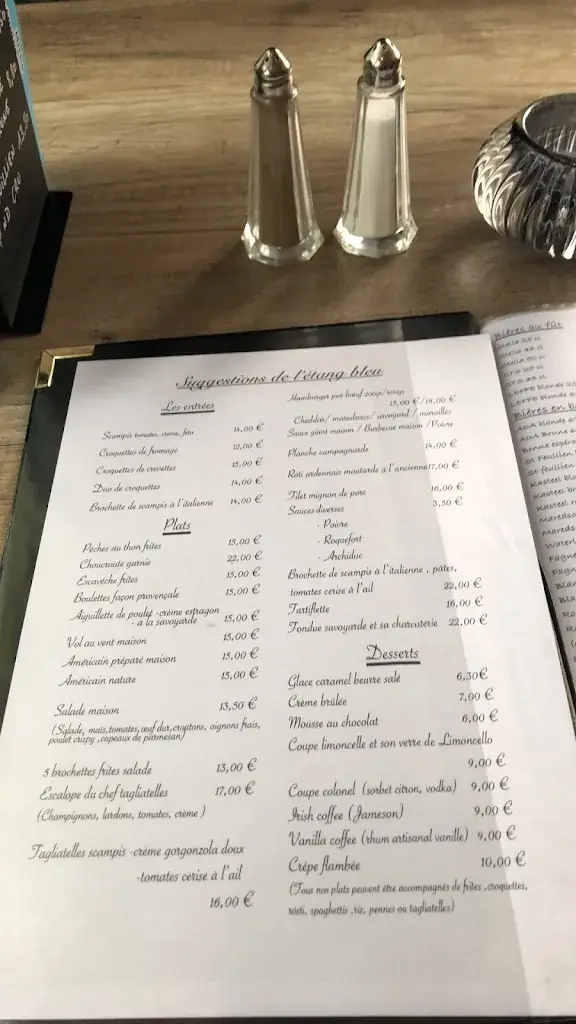 Menu_l'Etang Bleu_Lobbes_image_3