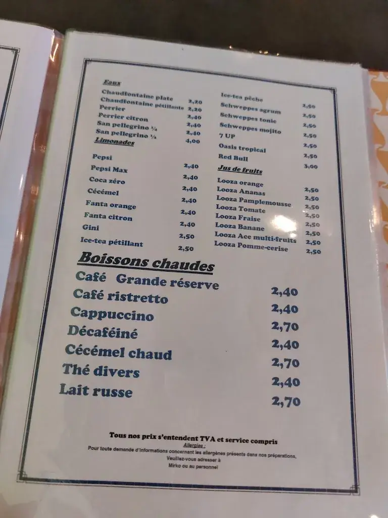 Menu_l'Etang Bleu_Lobbes_image_4