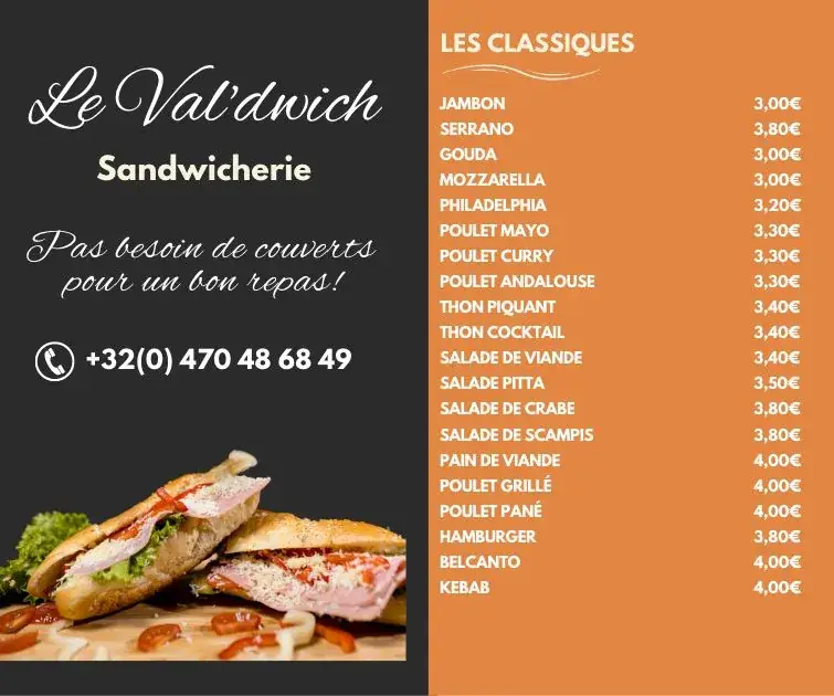 Menu_Le Val'dwich_Lobbes_image_3