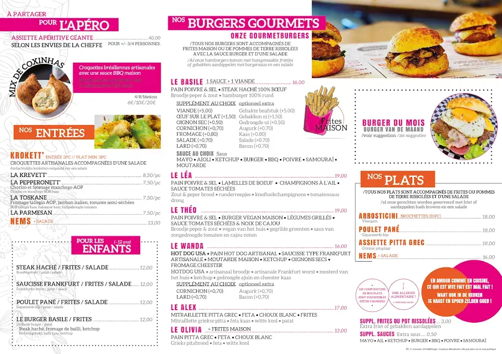 Menü_Le Comptoir de Feel Food_Thuin_Bild_1