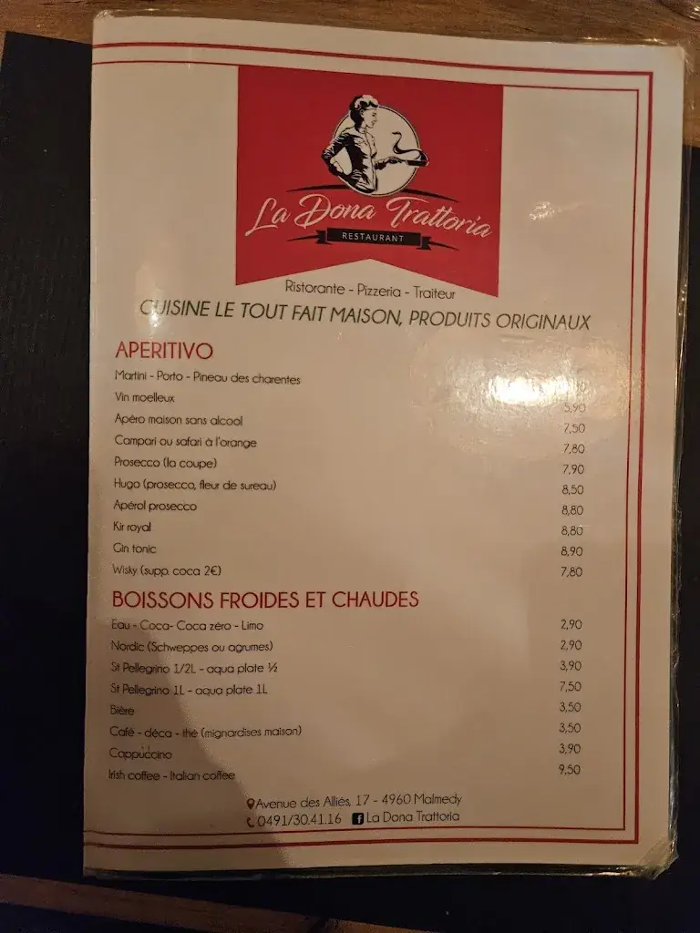 Menu_La Dona Trattoria_Malmedy_image_4