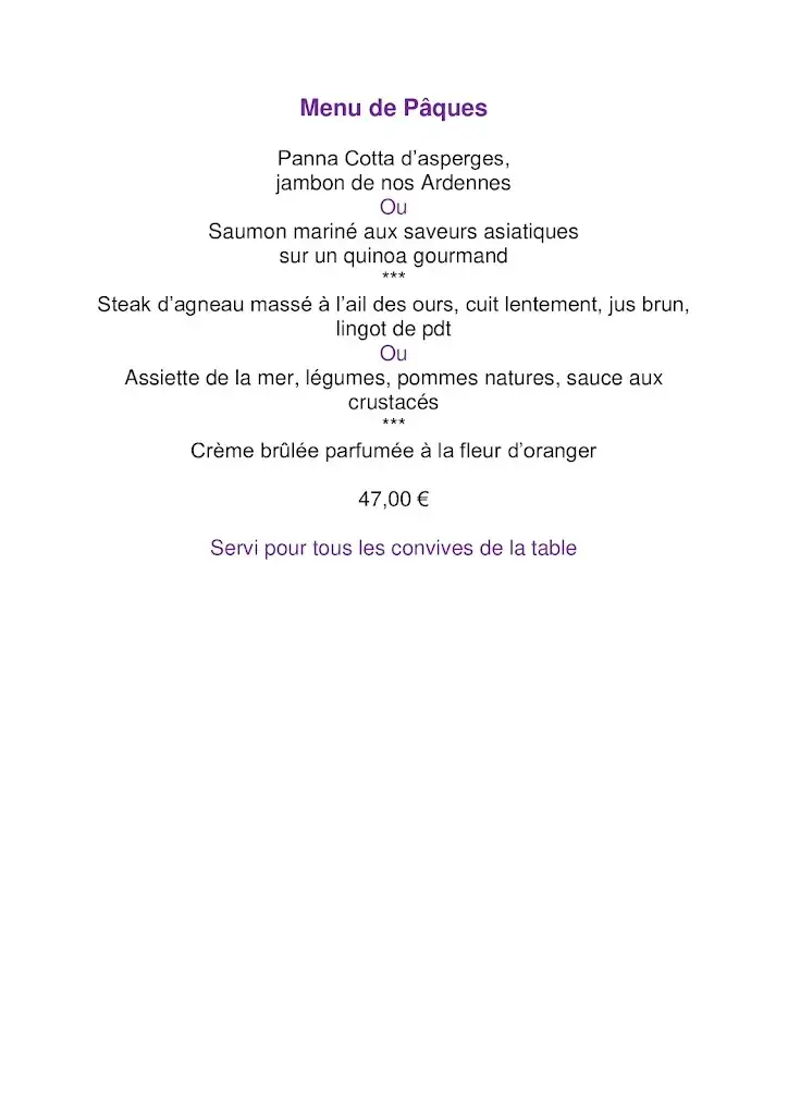 Menu_Ferme des Bruyères_Malmedy_image_1