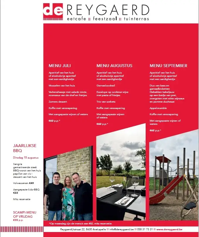 Menu_Eetcafé De Reygaerd_Veurne_image_1