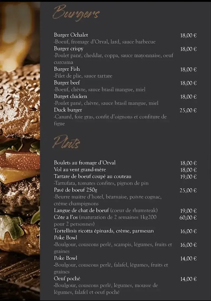 Menü_O Chalet_Virton_Bild_1