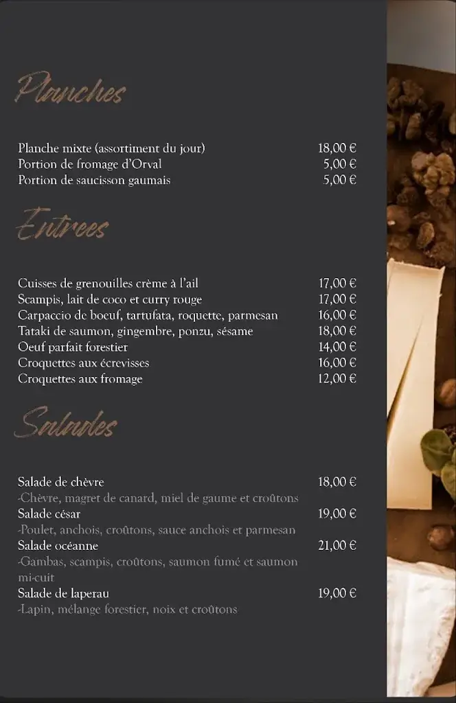 Menü_O Chalet_Virton_Bild_4