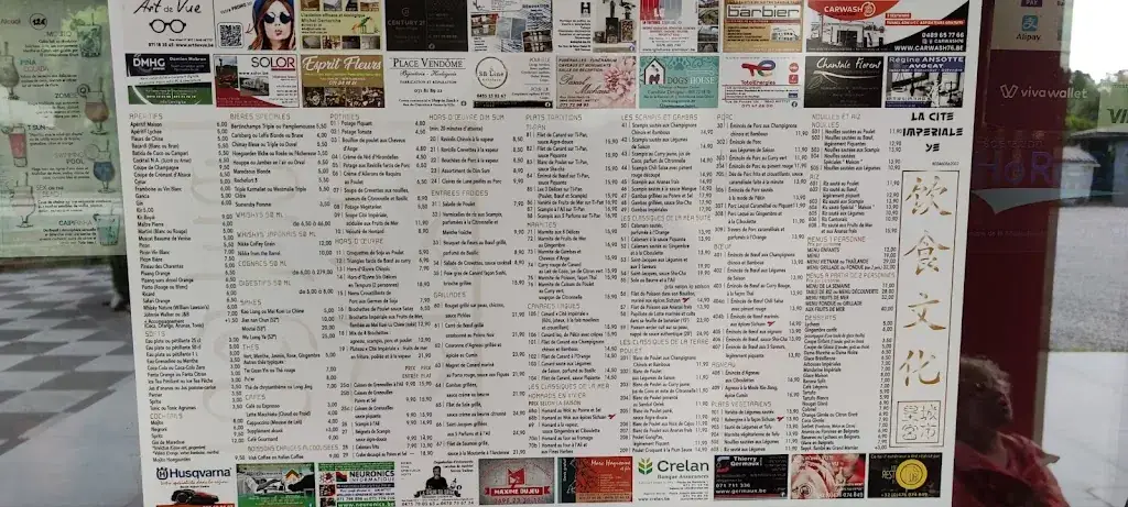 Menu_La Cité Impériale ye-hôtel et resto_Mettet_image_1