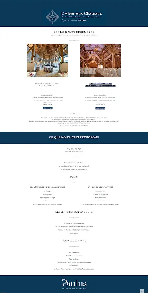 Menu_Restaurant éphémère - L'Hiver Au Château_Modave_image_1