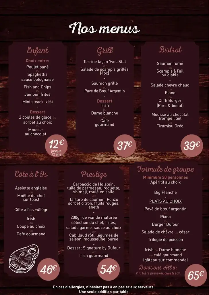 Menu_Le grill Dufour_Mouscron_image_1
