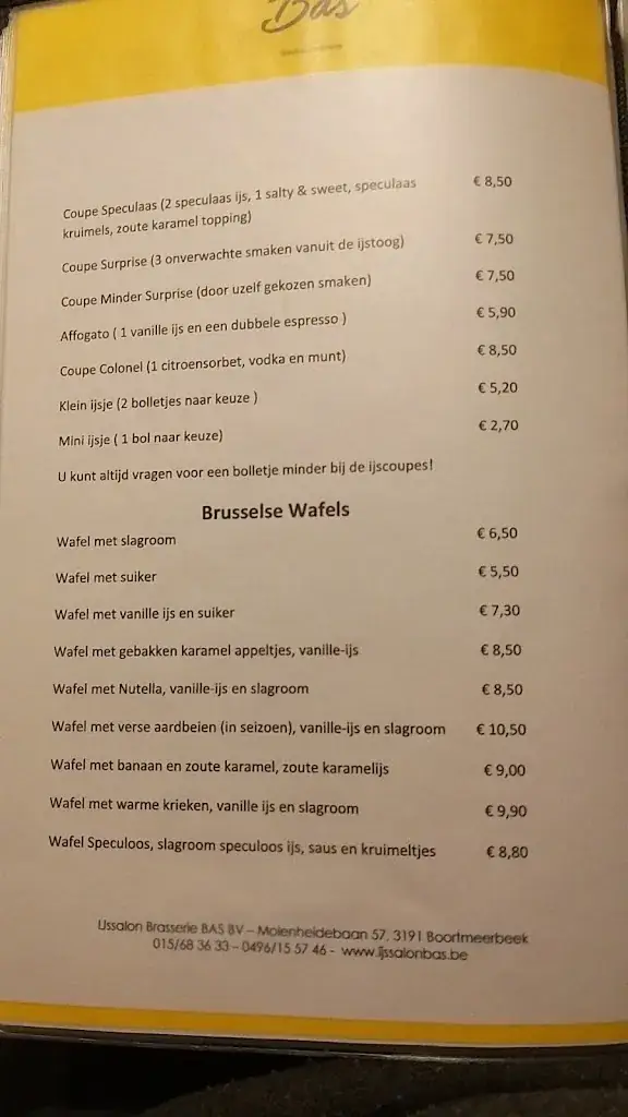 Menu_IJssalon Brasserie BAS_Boortmeerbeek_image_1