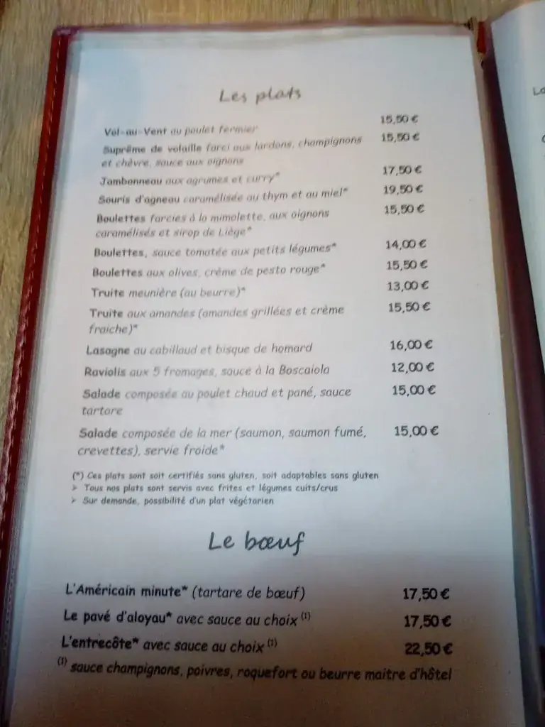 Menü_L'ère d'étangs_Chimay_Bild_2