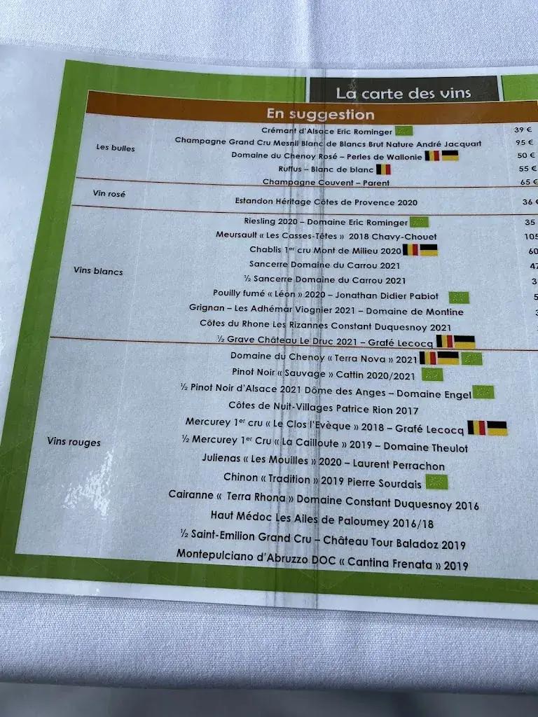 Menu_Château de Namur_Namur_imagen_4