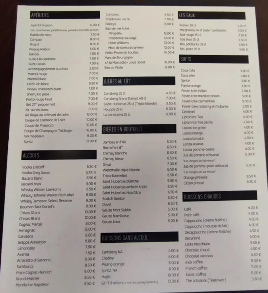 Menu_Brasserie François_Namur_image_1