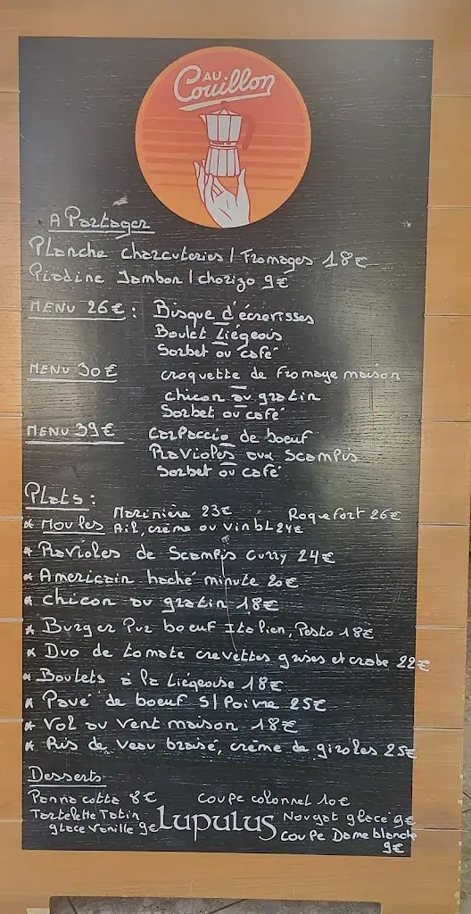Menu_Au Couillon_Neufchâteau_image_2