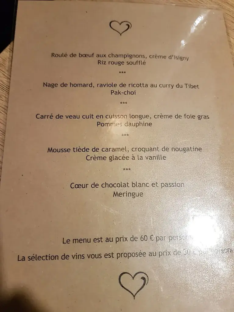 Menü_La P'tite Auberge_Ohey_Bild_1