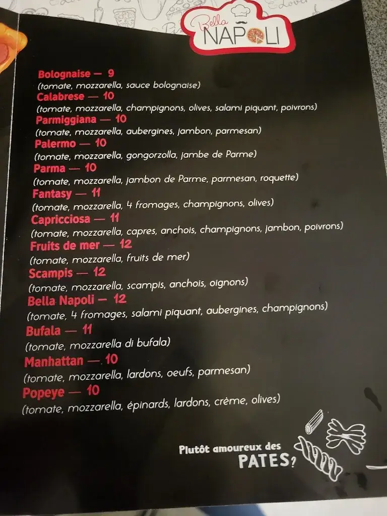Menu_Bella Napoli_Oreye_image_1