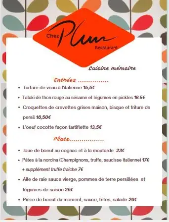 Menu_Chez Plum_Oreye_image_1