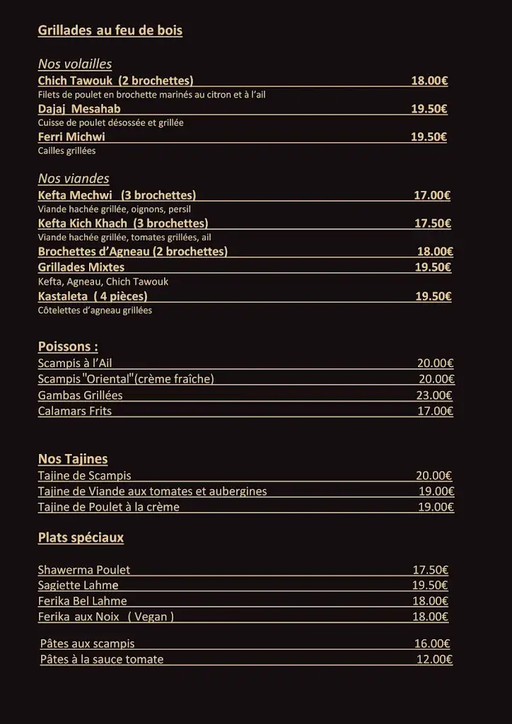 Menu_Libano's - restaurant Nivelles_Nivelles_image_1