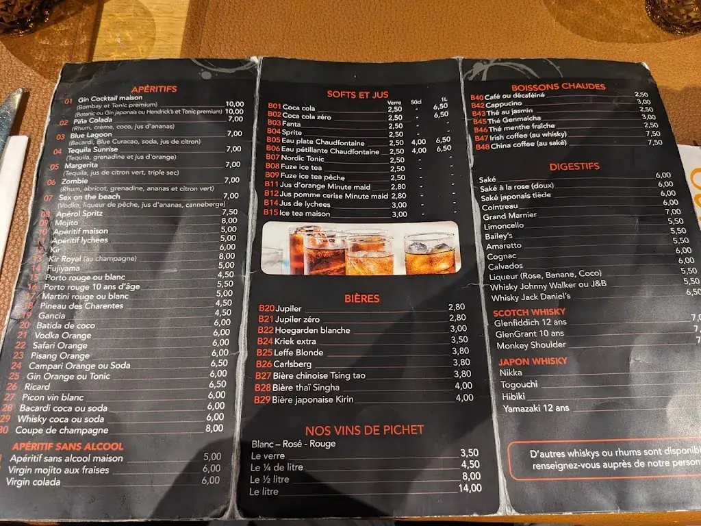 Menu_Restaurant Ô61A_Nivelles_image_2