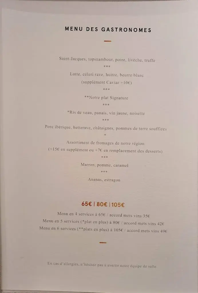 Menu_Le Gastronome - Jean Vrijdaghs et Sébastien Hankard_Paliseul_image_2