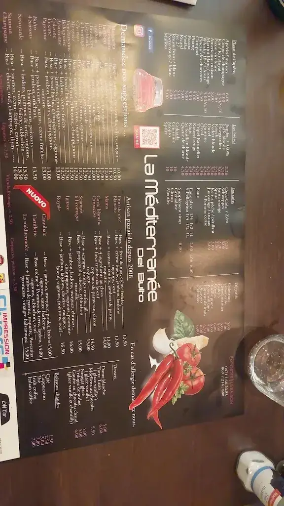 Menu_La Méditerranée del Bulto_Pecq_image_1