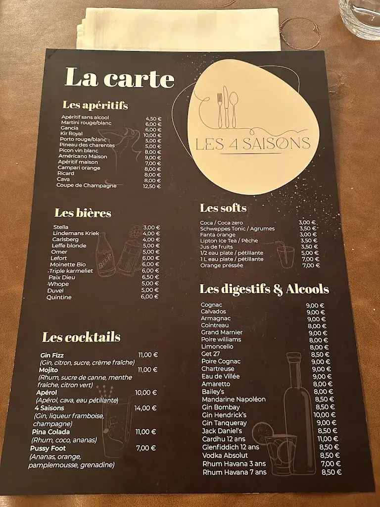 Menü_Les 4 Saisons_Pecq_Bild_1