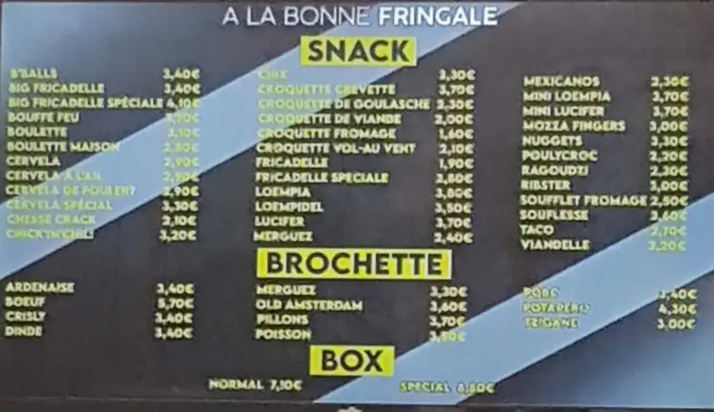 Menu_A La Bonne Fringale_Pecq_image_1