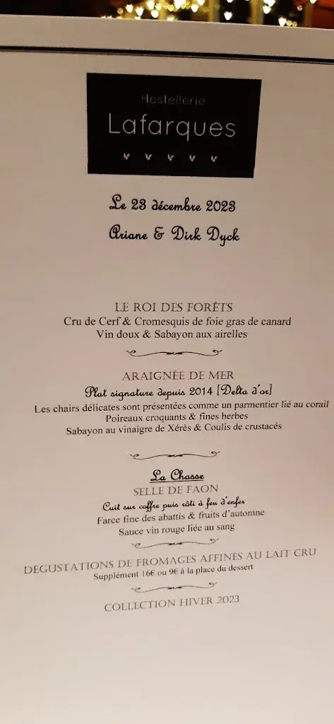 Menu_Hostellerie Lafarques_Goffontaine_imagen_1