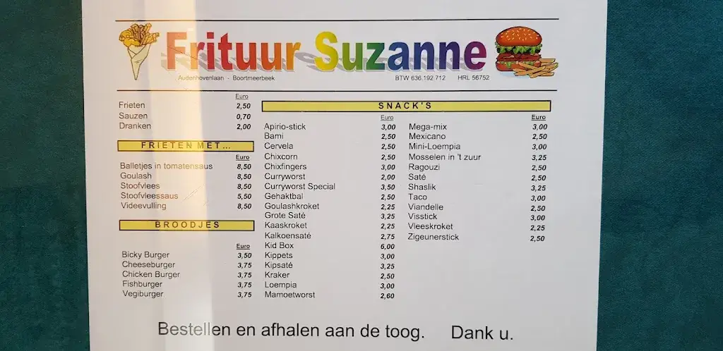 Menü_Frituur Suzanne_Boortmeerbeek_Bild_1