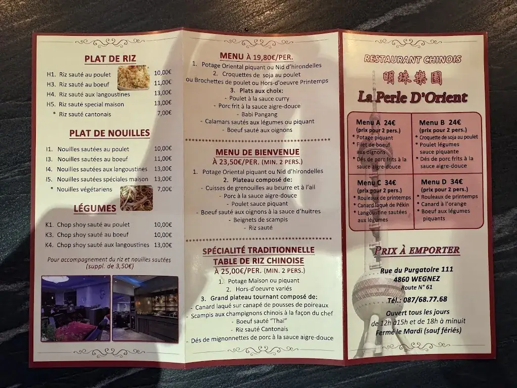 Menu_La perle d'Orient_Pepinster_image_2