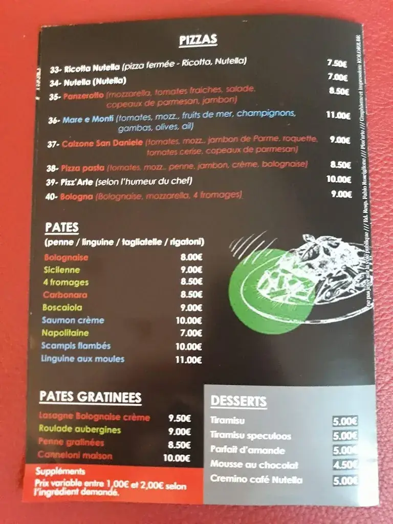 Menu_Pizz'Arte_Pepinster_image_1