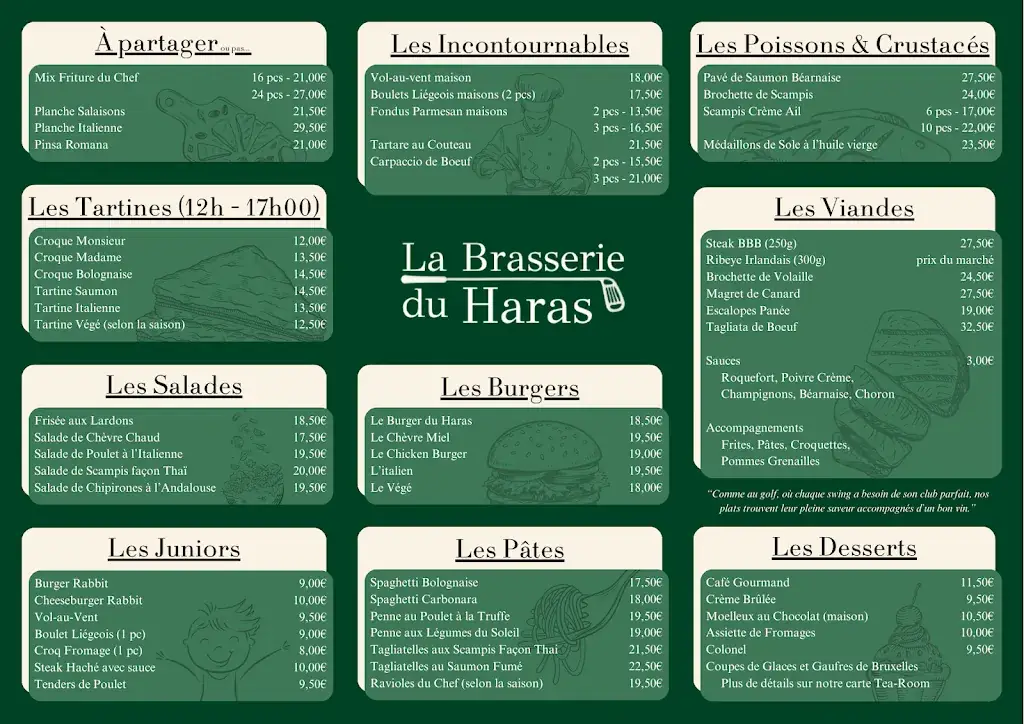 Menü_La brasserie du Haras_Pepinster_Bild_1