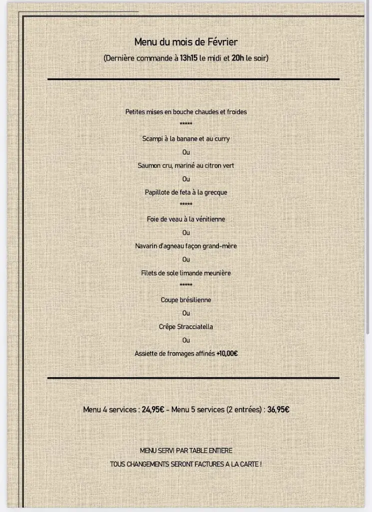 Menü_Le Mistral_Philippeville_Bild_3