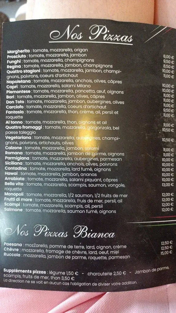 Menu_Bella Vita_Péruwelz_image_1