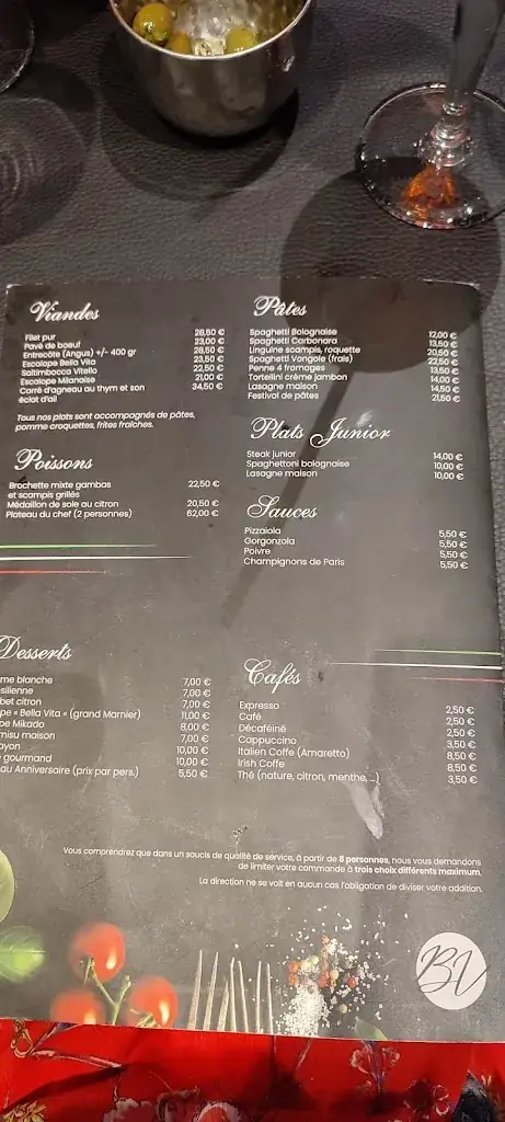 Menu_Bella Vita_Péruwelz_image_4