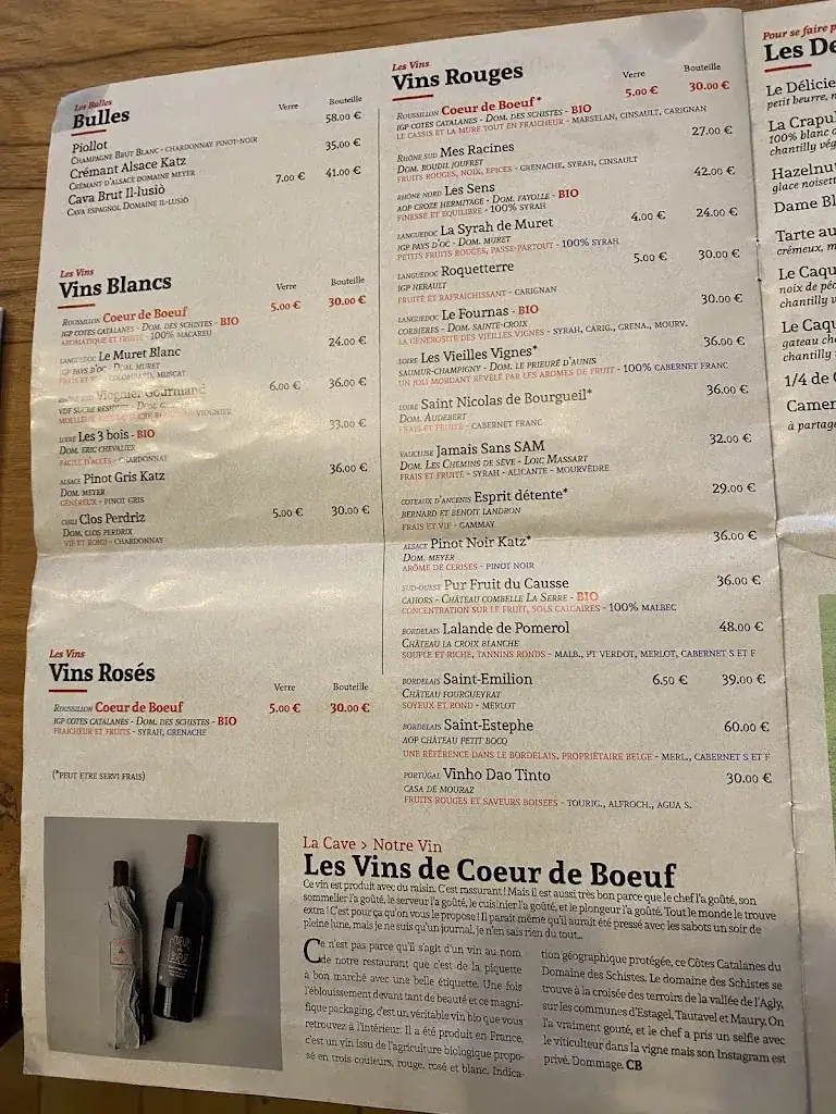 Menü_Coeur de Boeuf_Profondeville_Bild_4