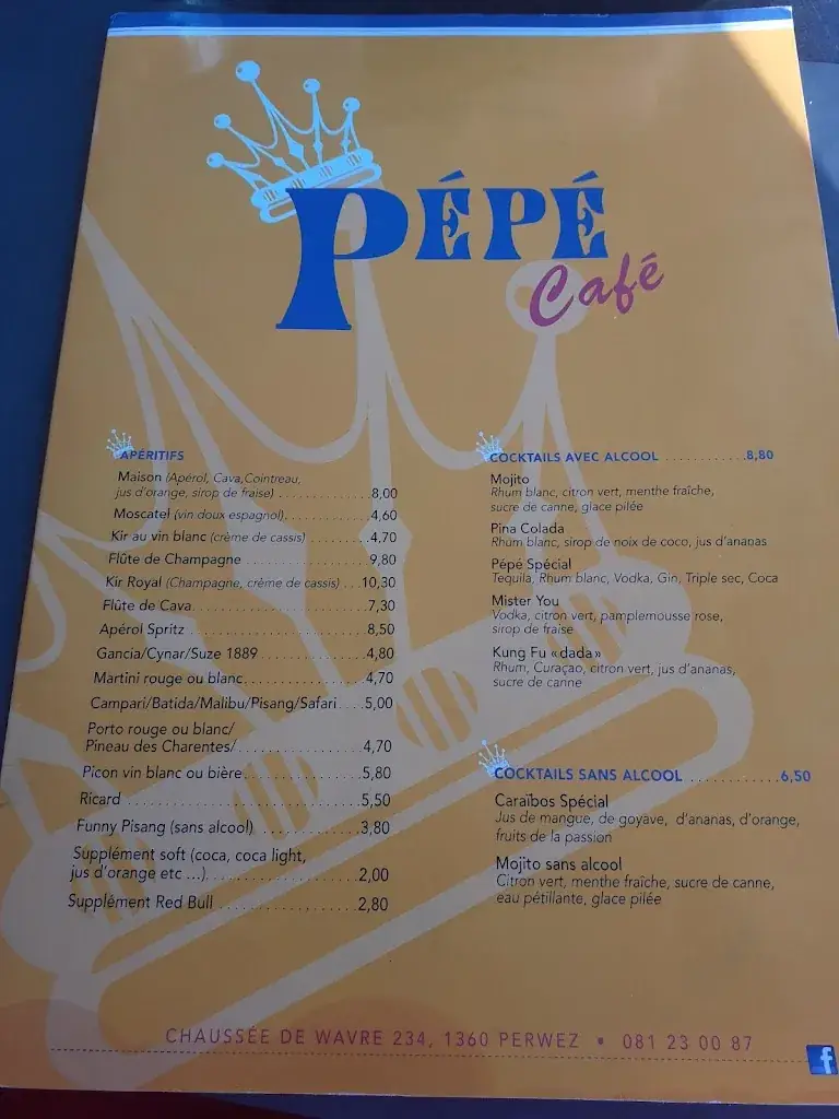 Menü_Pepe Cafe_Perwez_Bild_4