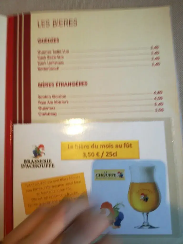 Menu_Restaurant La Ville de Wavre_Perwez_image_2