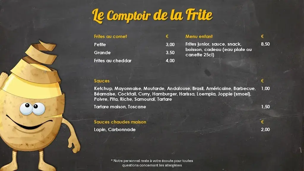 Menü_Le Comptoir de la Frite By Val_Perwez_Bild_4
