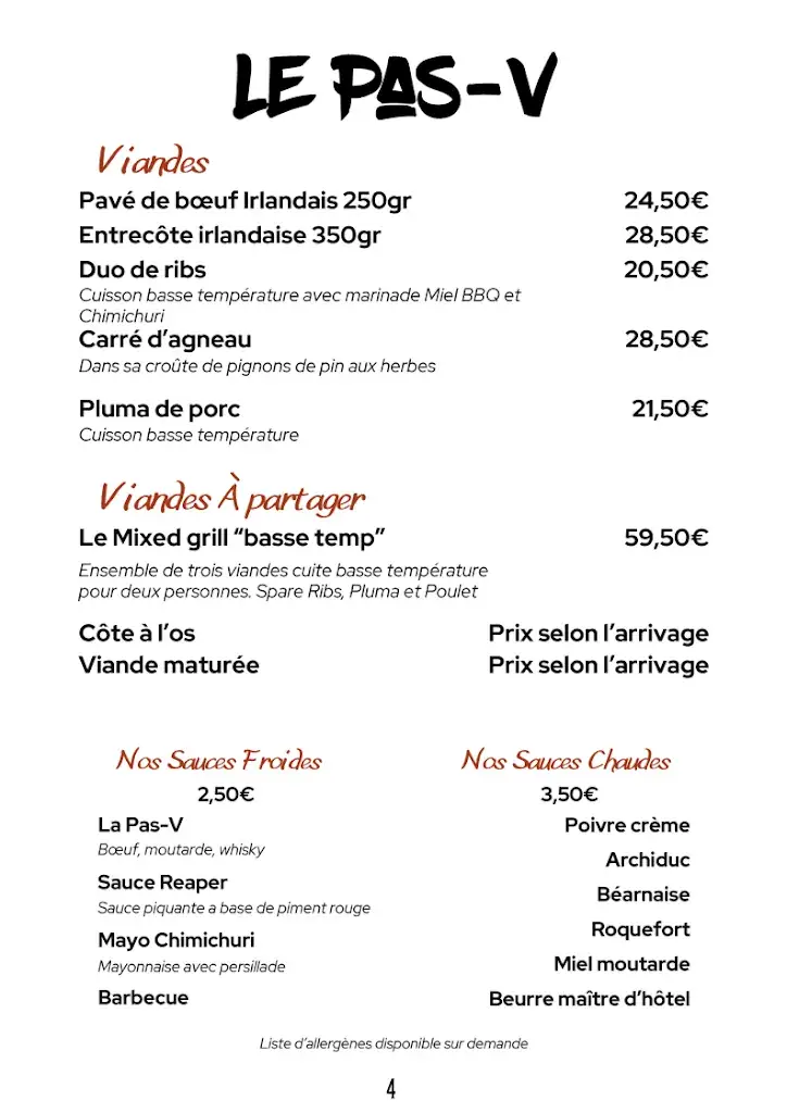 Menü_Le Pas-V_Wavre_Bild_2