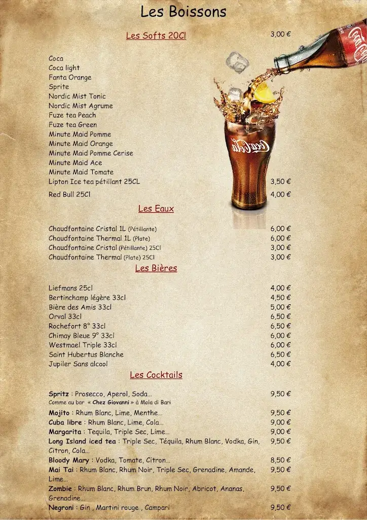 Menu_L'atelier des Willy's_Pont-à-Celles_imagen_2