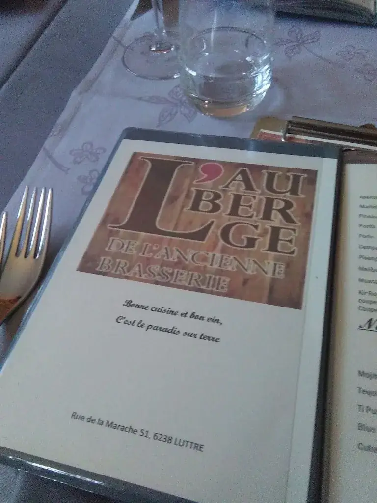 Menü_L'Auberge de l'Ancienne Brasserie_Pont-à-Celles_Bild_2