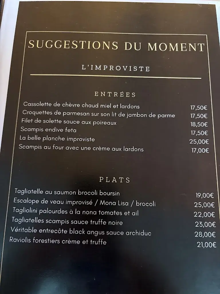 Menu_L'Improviste_Pont-à-Celles_image_3