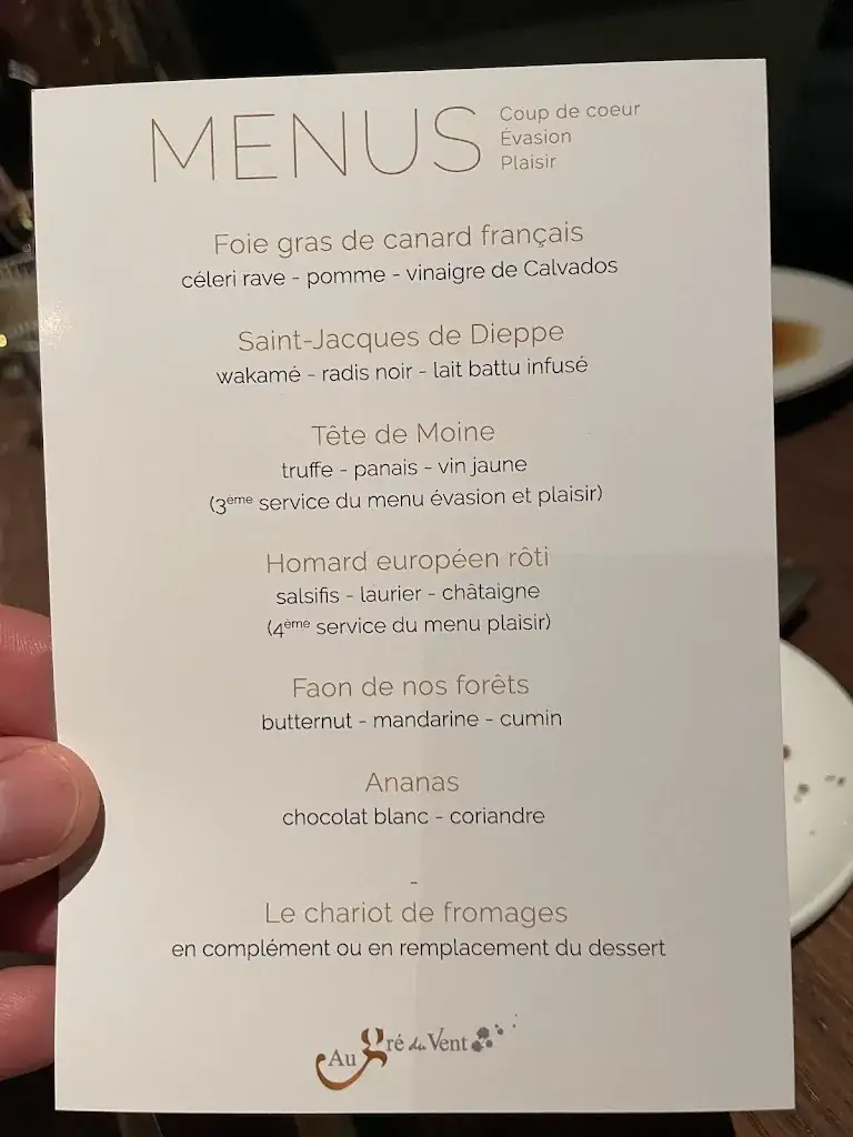Au Gré du Vent restaurante en Seneffe