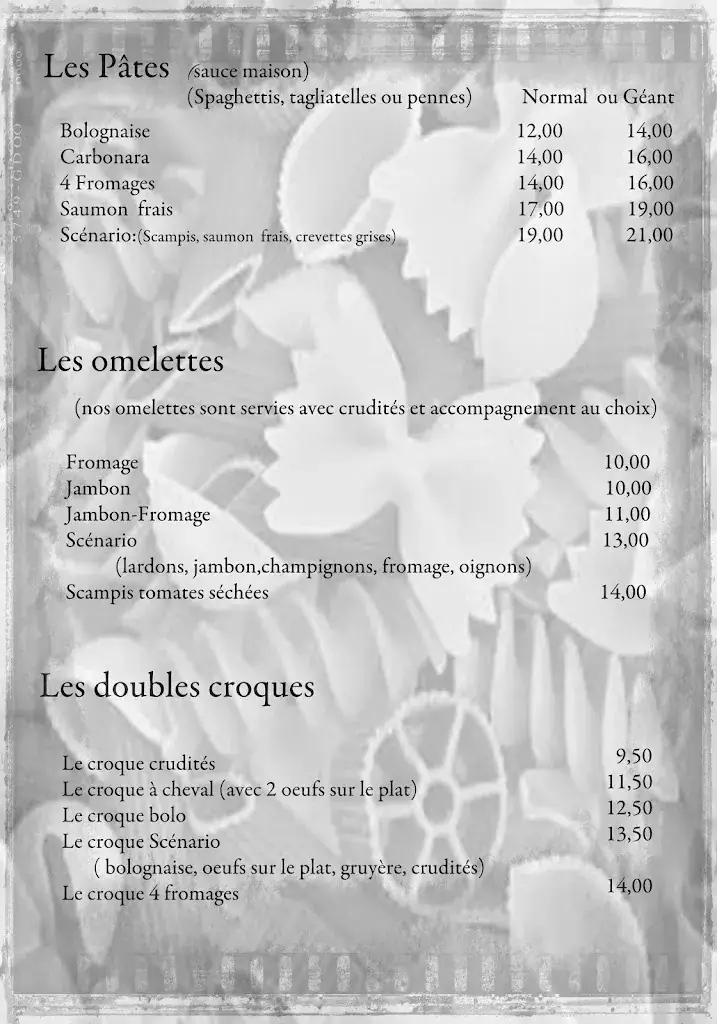 Menü_Restaurant Le Scénario_Leuze-en-Hainaut_Bild_4
