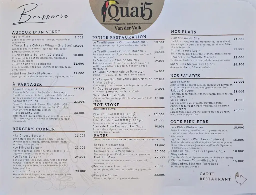 Menu_Restaurant Quai 5_Mons_image_2