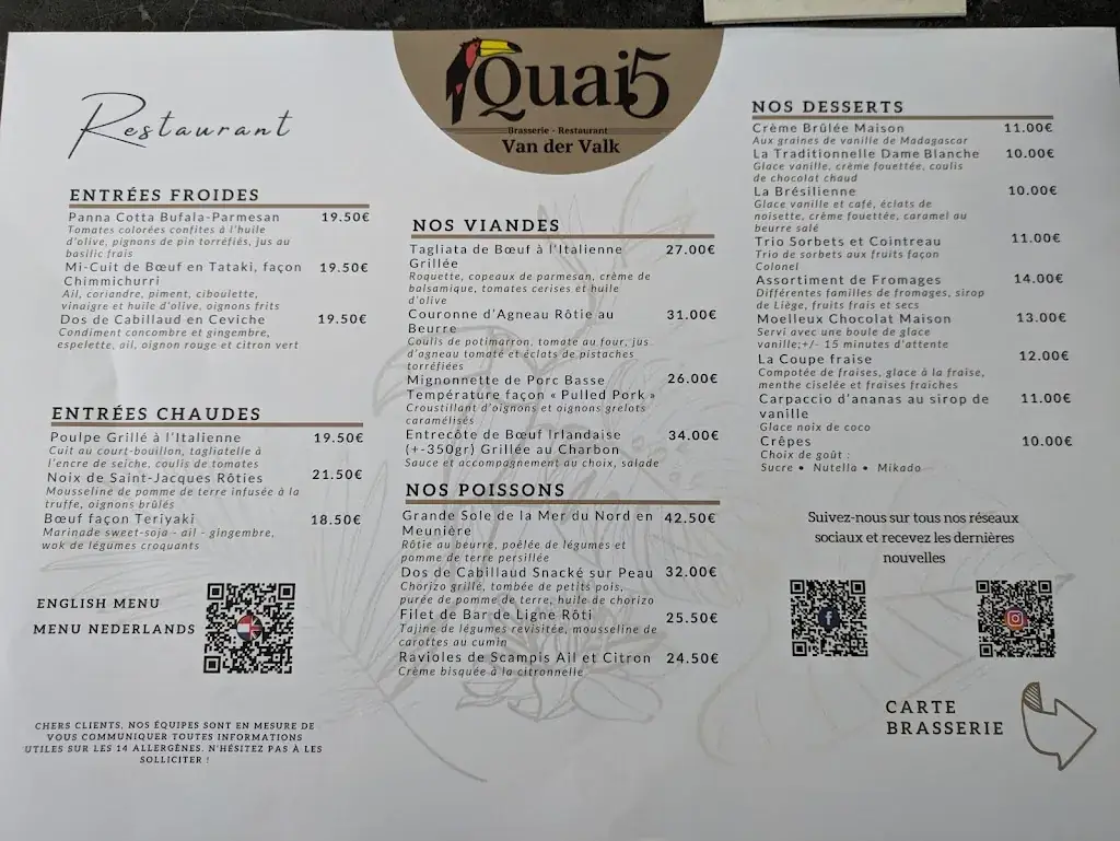 Menu_Restaurant Quai 5_Mons_image_3