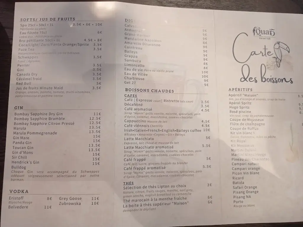 Menu_Restaurant Quai 5_Mons_image_4