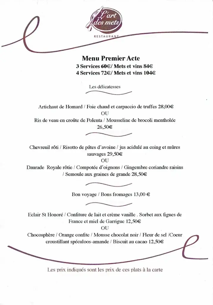 Menu_L'Art des Mets_Mons_image_1
